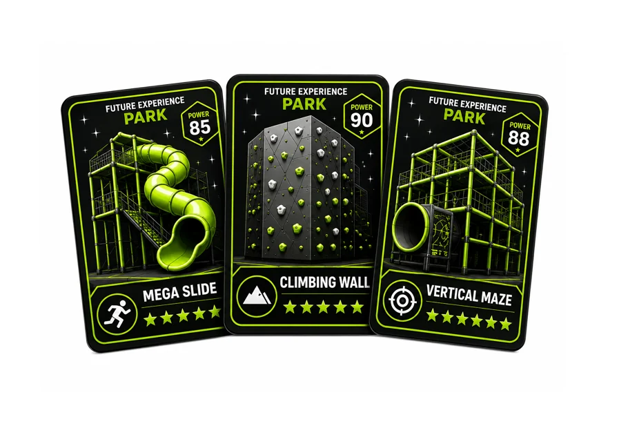 Future Experience Park trading cards